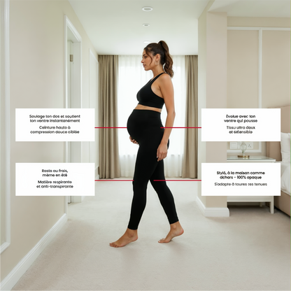 Le legging de grossesse qui s'adapte parfaitement à votre ventre