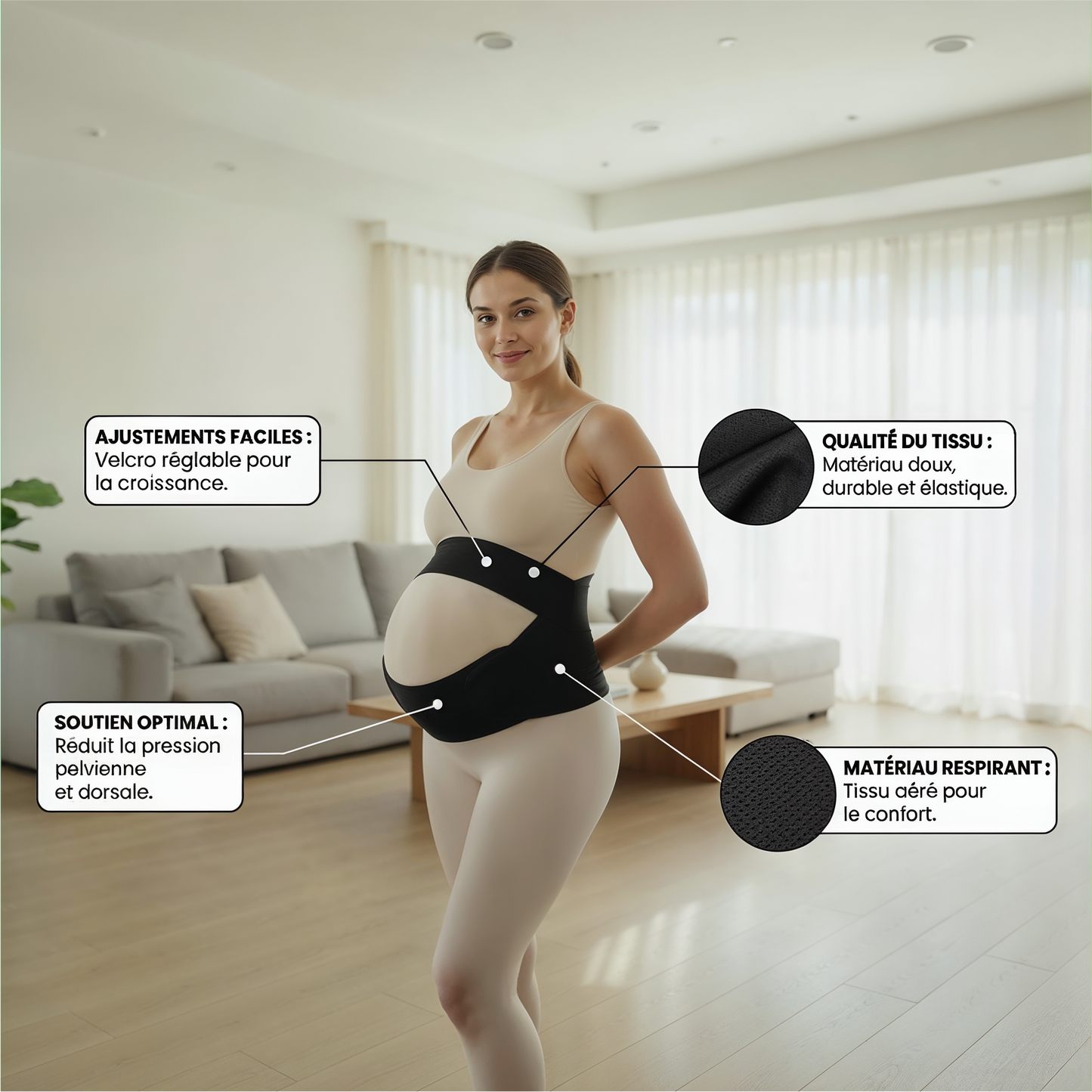 Soulagez votre ventre et votre dos pendant la grossesse